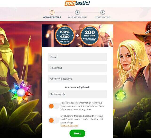 Spintastic Casino Mobile App