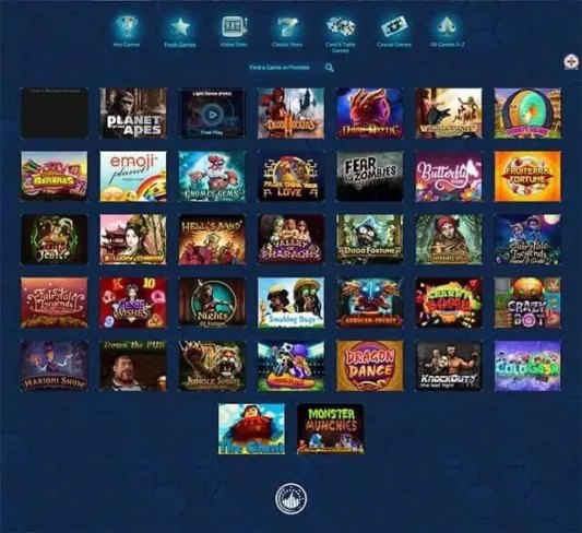 Spintropolis Casino Games Selection