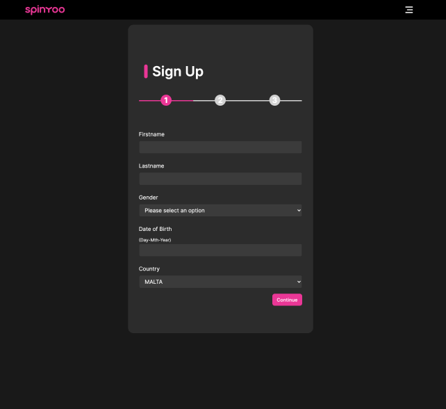 SpinYoo Casino registration