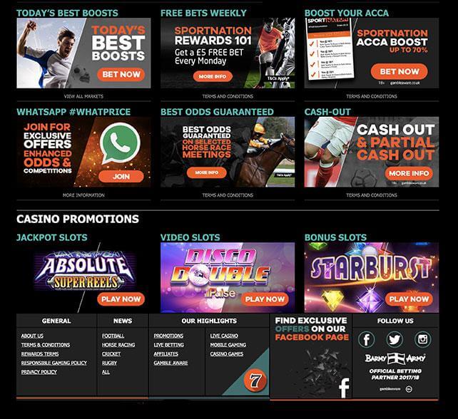 Sportnation Casino Bonus