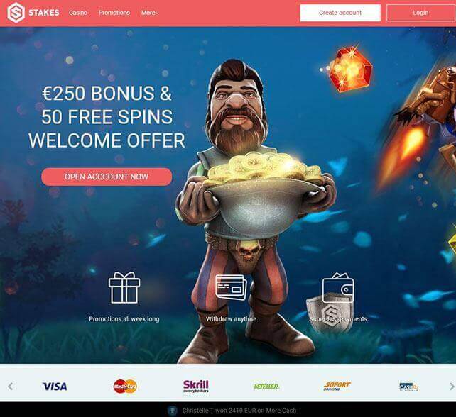 Stakes Casino Bonus Offer