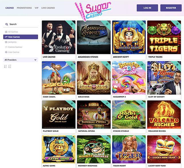 Sugar Casino Games
