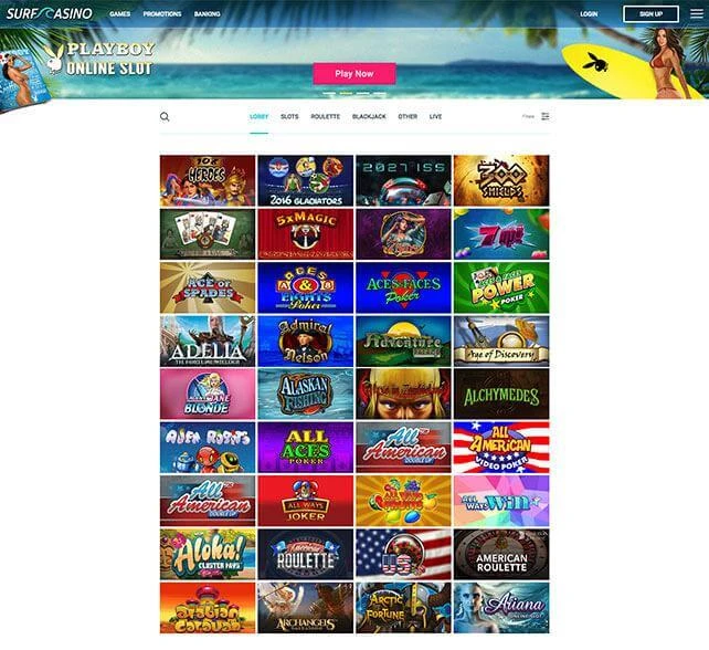 Surf Casino Games