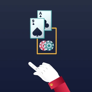 surrender hand signal in Blackjack