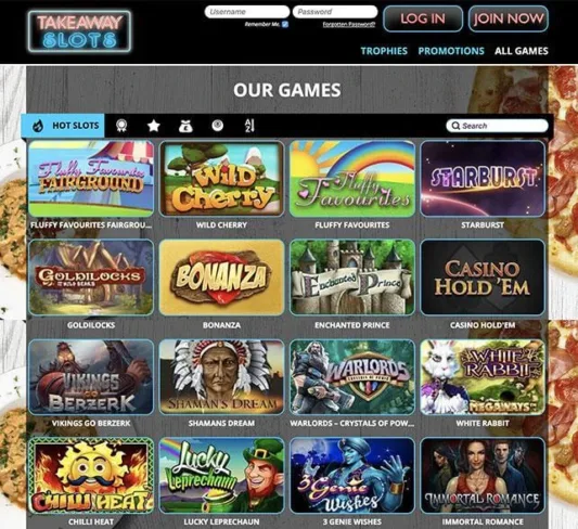 Takeaway Slots Casino Games