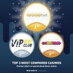 Top 3 Most Compared Casinos – Week 20 logo
