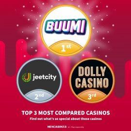 Top 3 Most Compared Casinos – Week 24 logo