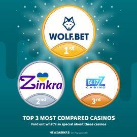 Top 3 Most Compared Casinos – Week 26 logo