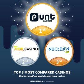 Top 3 Most Compared Casinos – Week 39 logo