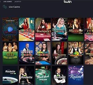 Twin Casino Live Casino Screenshot