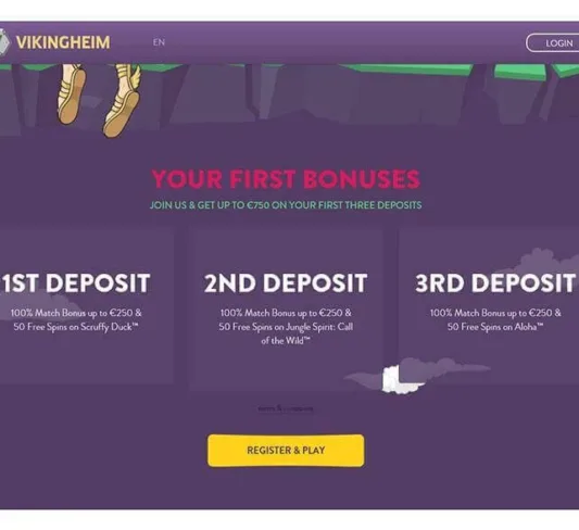 Vikingheim Casino Bonus Page