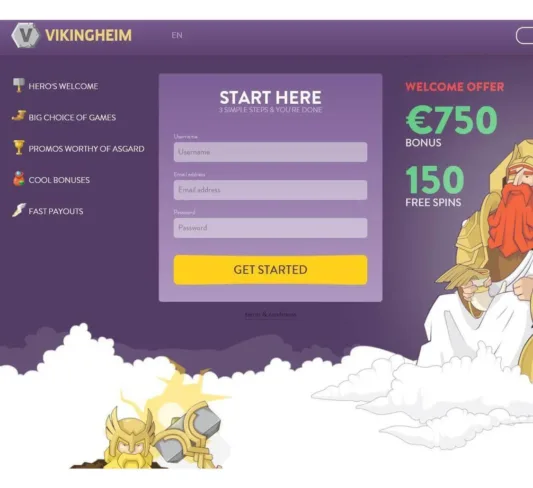 Vikingheim Casino Homepage