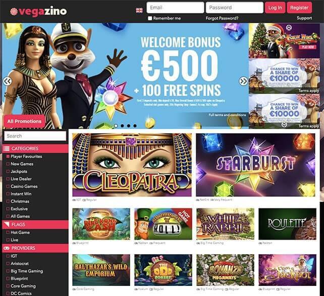 Vegazino Homepage