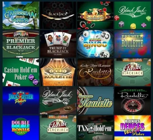 Volt Casino Table Games Selection