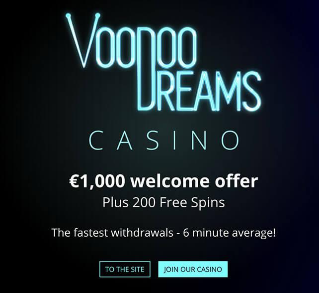 Voodoo Dreams Casino Bonus