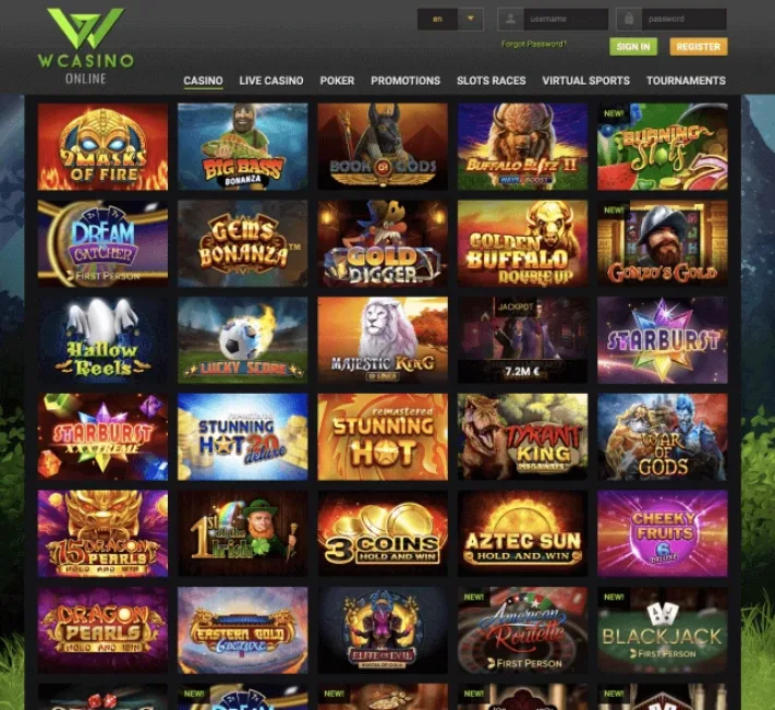 WCasino Online games