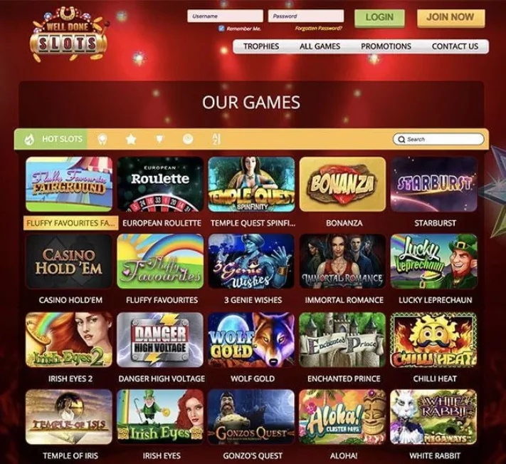 Well Done Slots Games