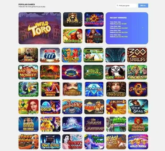 West Casino Games Selection