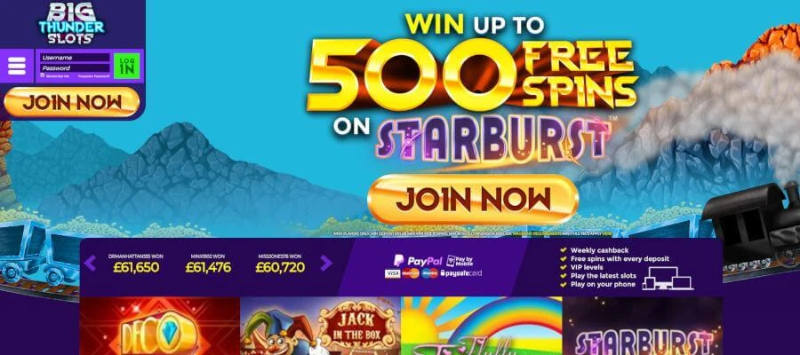 Big Thunder Slots bonus