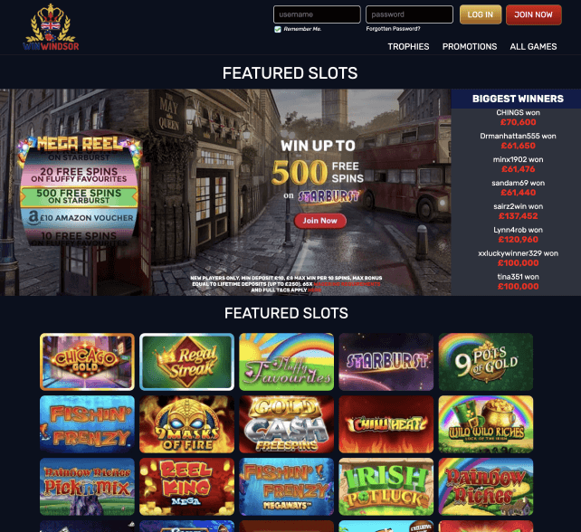 Win Windsor homepage