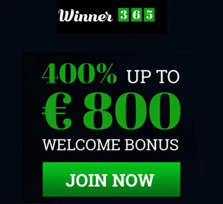 Winner 365 Casino Bonus