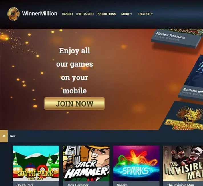 Winner Million Homepage