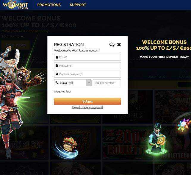 Wombat Casino Review Wombat Casino Review