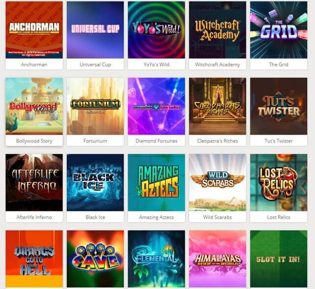 X Factor Games Selection Casino