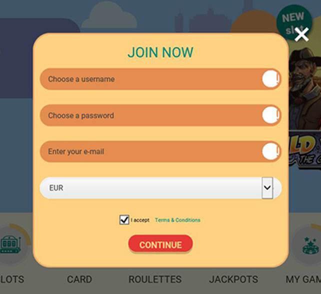 YoYo Casino Mobile Sign Up