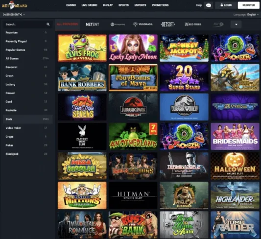 BetBeard Casino games