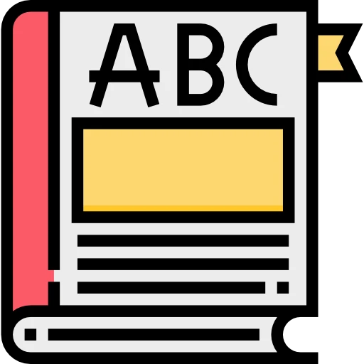book with abc text on top