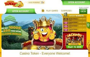 Casino Token's hemsida