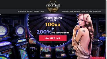 Casino Venetian Casino's hemsida