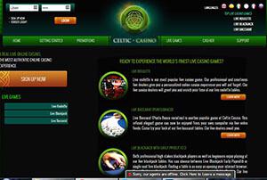 Celtic Casino's spelutbud