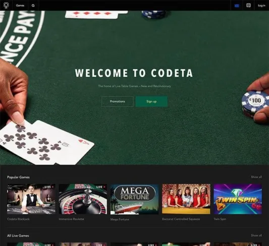 codeta homepage screenshot