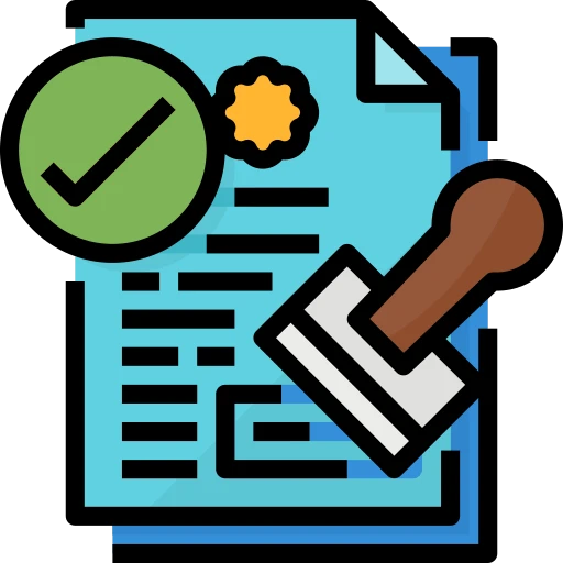licenses and regulations icon