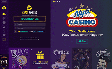 Exklusiv bonus hos Crazy Winners