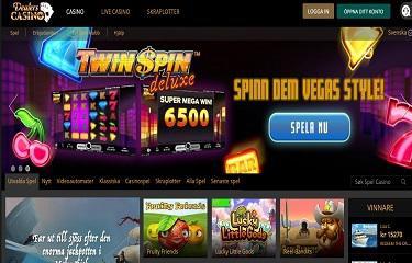Dealers Casino's hemsida