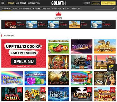Goliat Casino: Bästa spelen