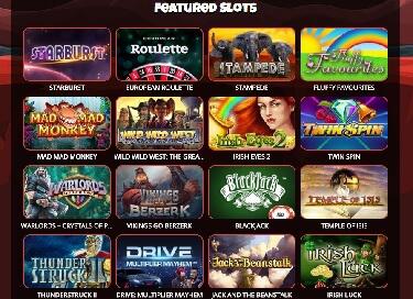 Jupiter Slots Casino's spelutbud