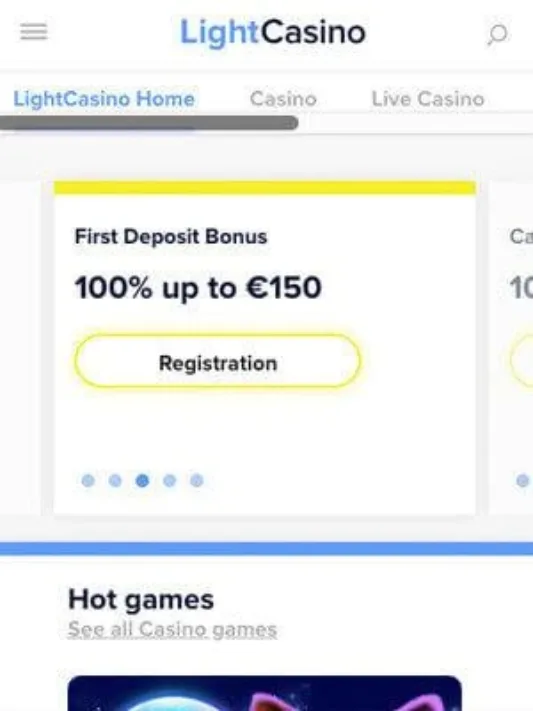 Light Casino on Mobile
