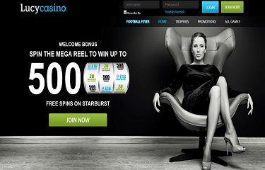 Lucy Casino's hemsida