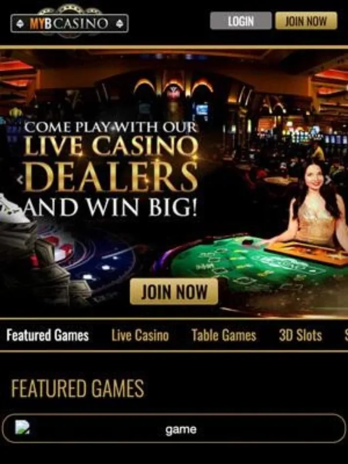 MYB Casino on Mobile