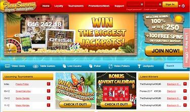 Play Sunny Casino's hemsida