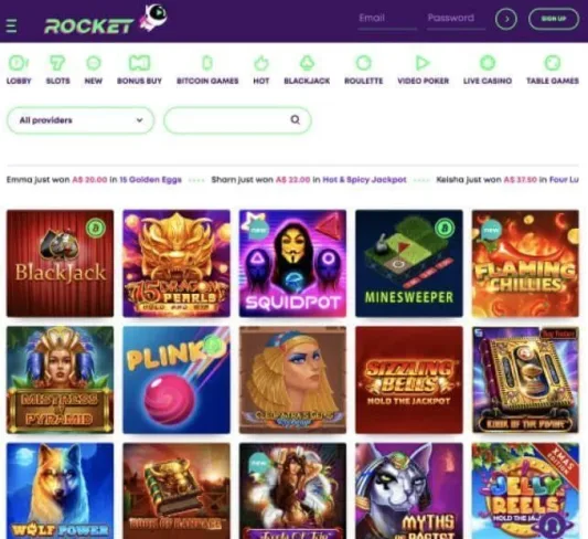 Casino Rocket games