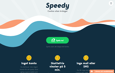 Speedy Casino's hemsida
