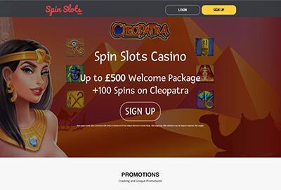 Spin Slots Casino välkomsterbjudande