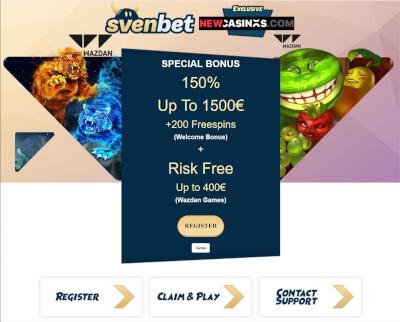 SvenBet Casino Bonus Example