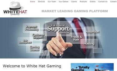 White Hat Gaming's Hemsida